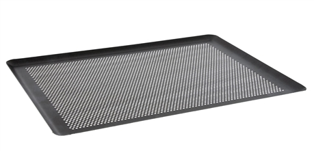 Plaque de four plate perforée en aluminium dur 60x40 cm - Tom Press