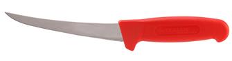 Couteau désosseur dos renversé 15 cm rouge